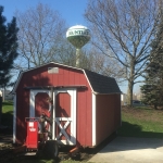 Moved shed 2' to the right with the Mule